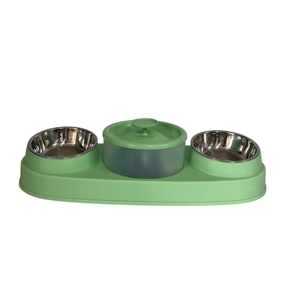 ZC49_1 Double electric food and water jug with stainless steel bowls - Image 1