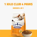 1 kilo dry food club 4 paws indoor