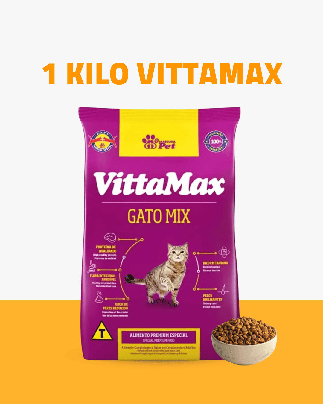 4-3 1 kilo dry food vittamax - Image 1