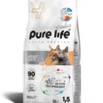 PURELIFE PLUS WITH SALMON. CAT FOOD 1.5KG