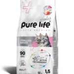PURELIFE PLUS WITH SALMON. CAT FOOD 1.5KG