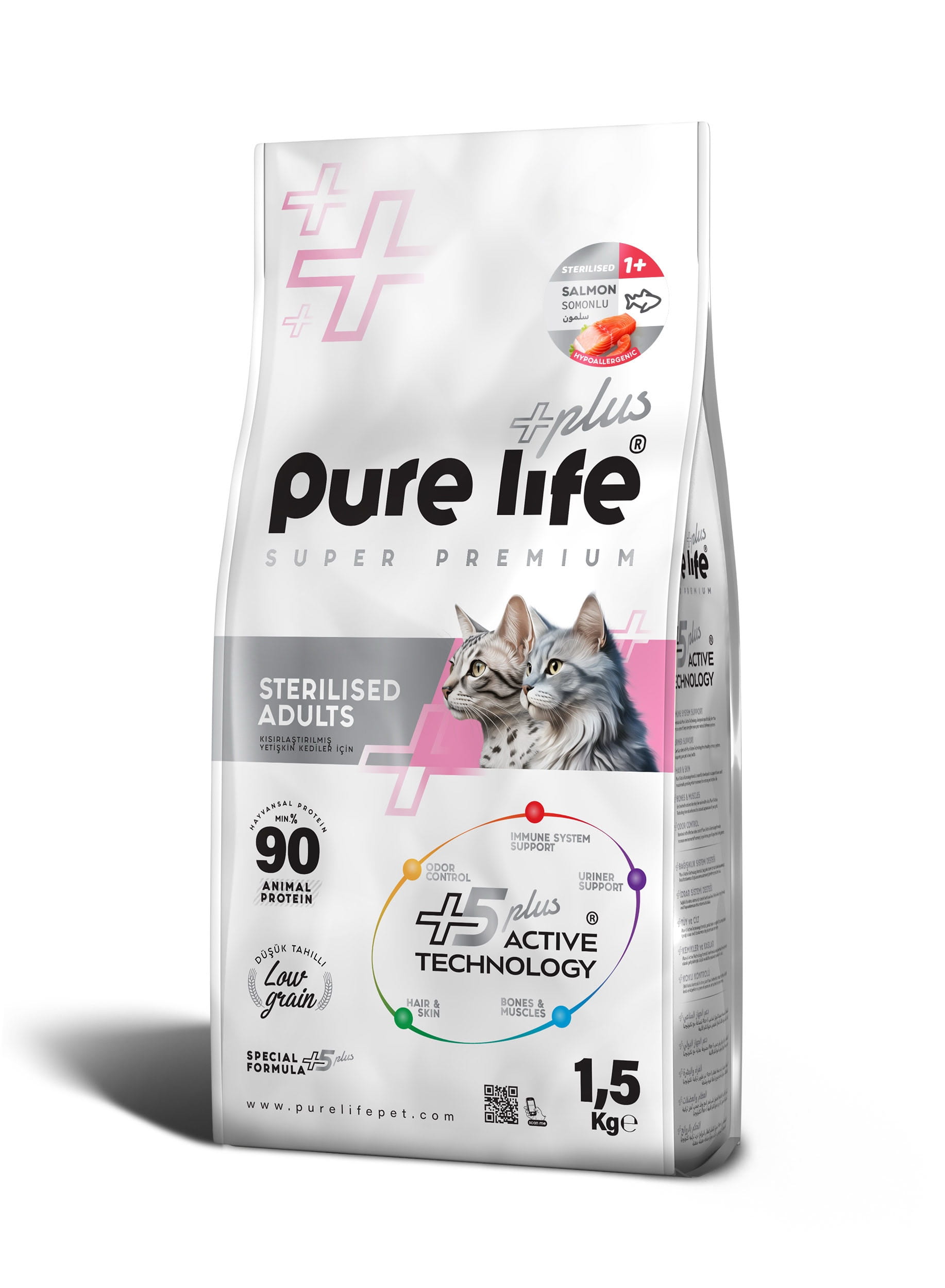 img_0273 PURELIFE PLUS WITH SALMON. CAT FOOD 1.5KG - Image 1