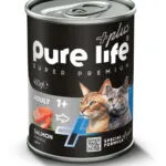 PURELIFE PLUS SALMON FLAVORED ADULT CAT CANNED FOOD 400GR
