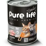 PURELIFE PLUS CHICKEN MEAT ADULT CAT CANNED FOOD 400GR